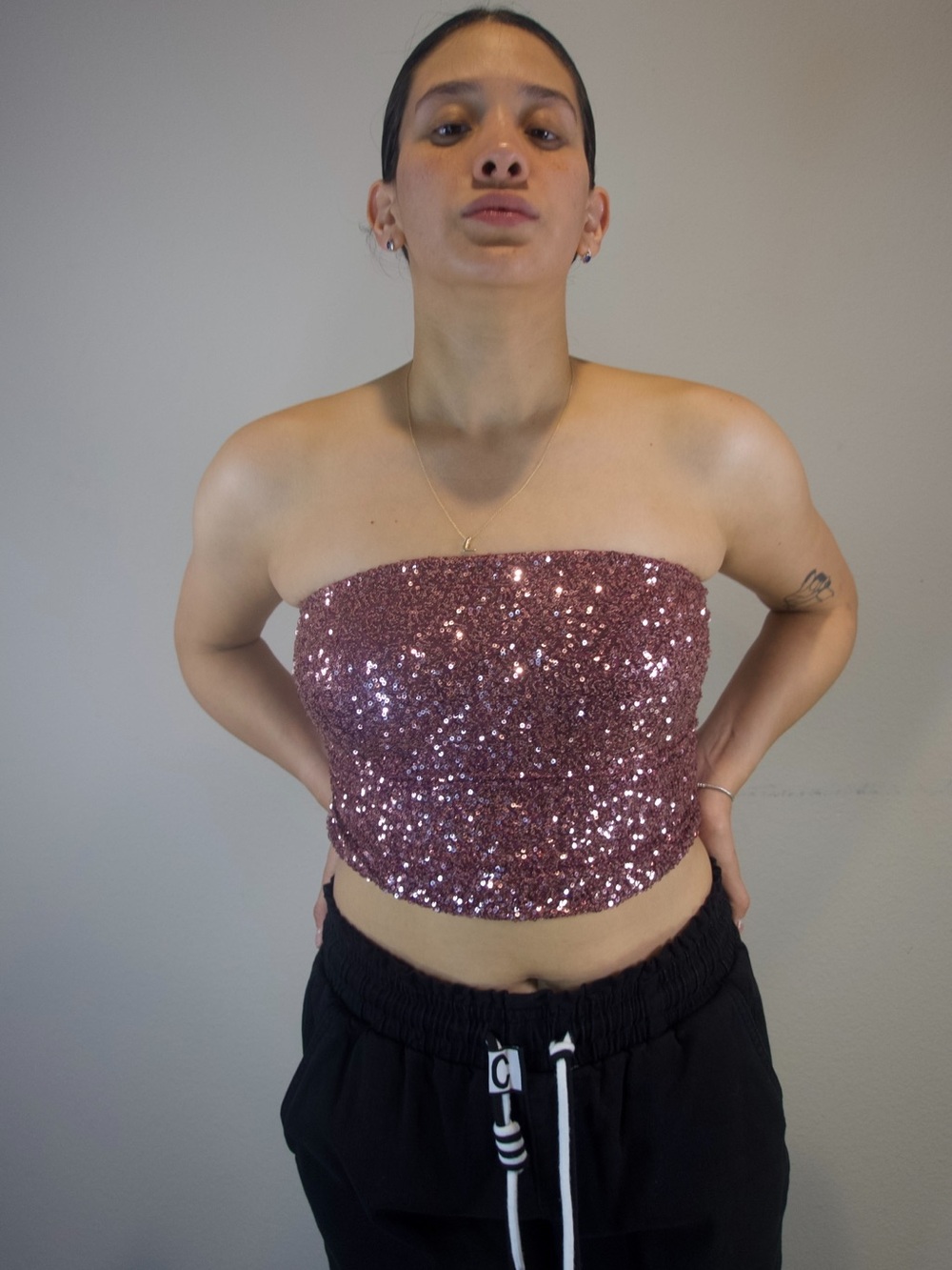 Intimately Free People Baton Rouge Combo Sequin Tube Top